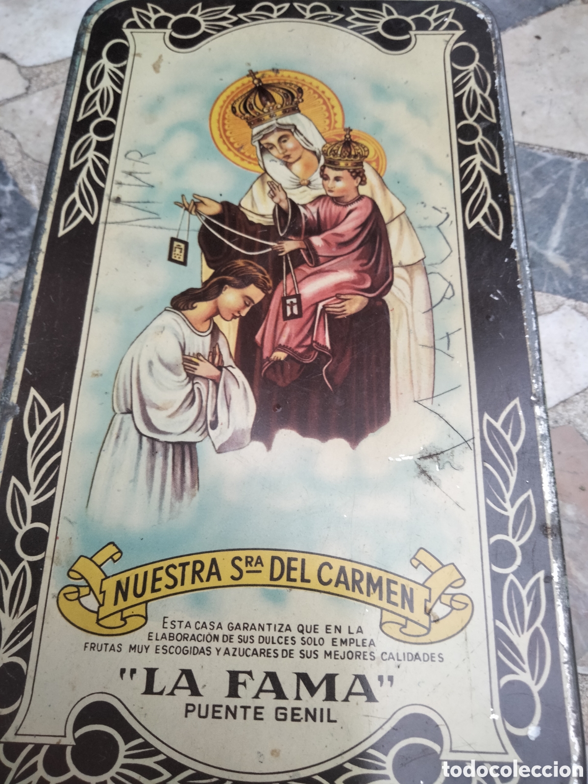 Boxes and metal boxes: Caja de hojalata Nuestra Se&ntilde;ora del Carmen La Fama Puente Genil