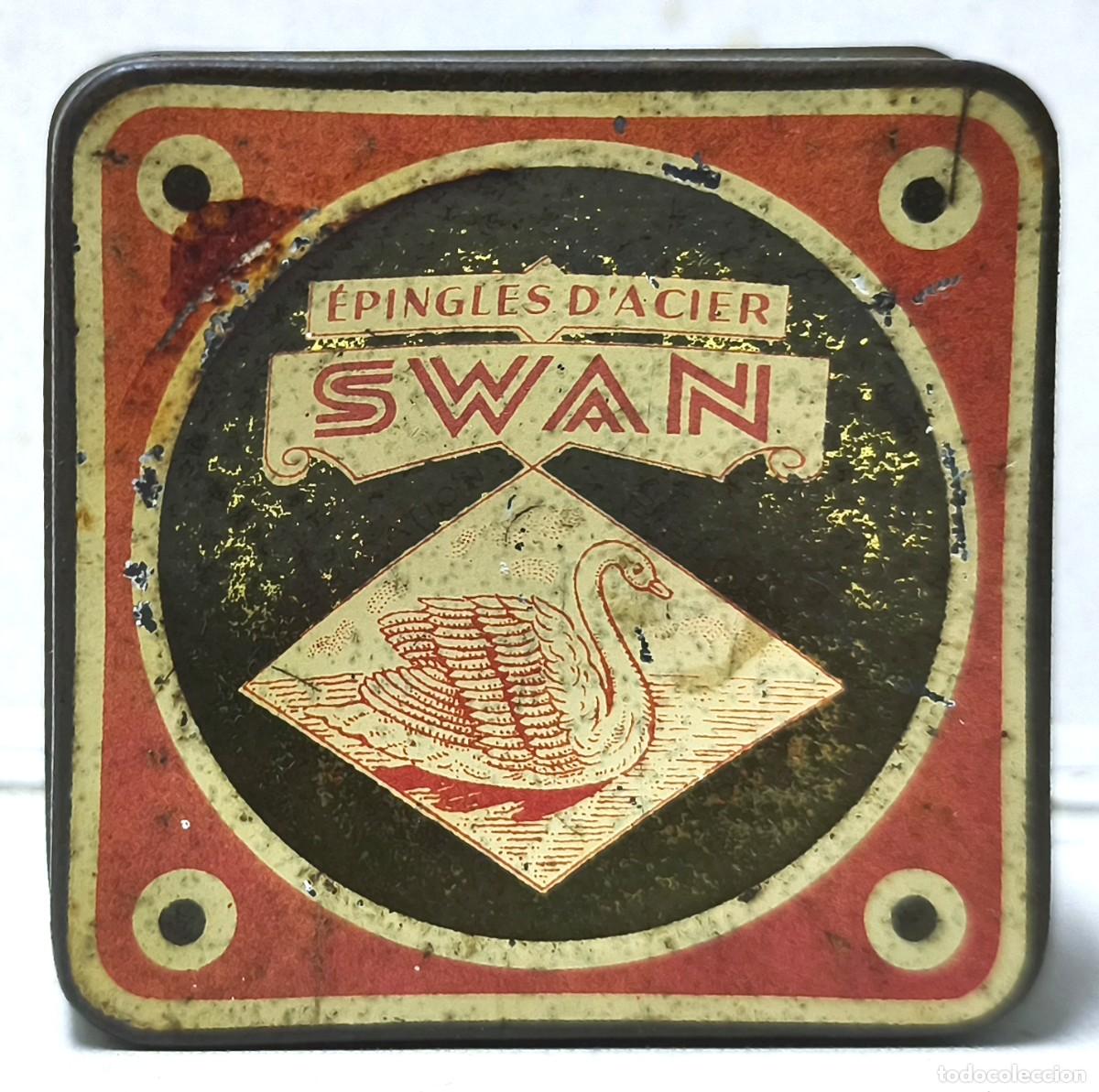 Boxes and metal boxes: CAJA METALICA EPINGLES D'ACHER SWAN 50 GRAMMES - CAJAMETALICA-2175