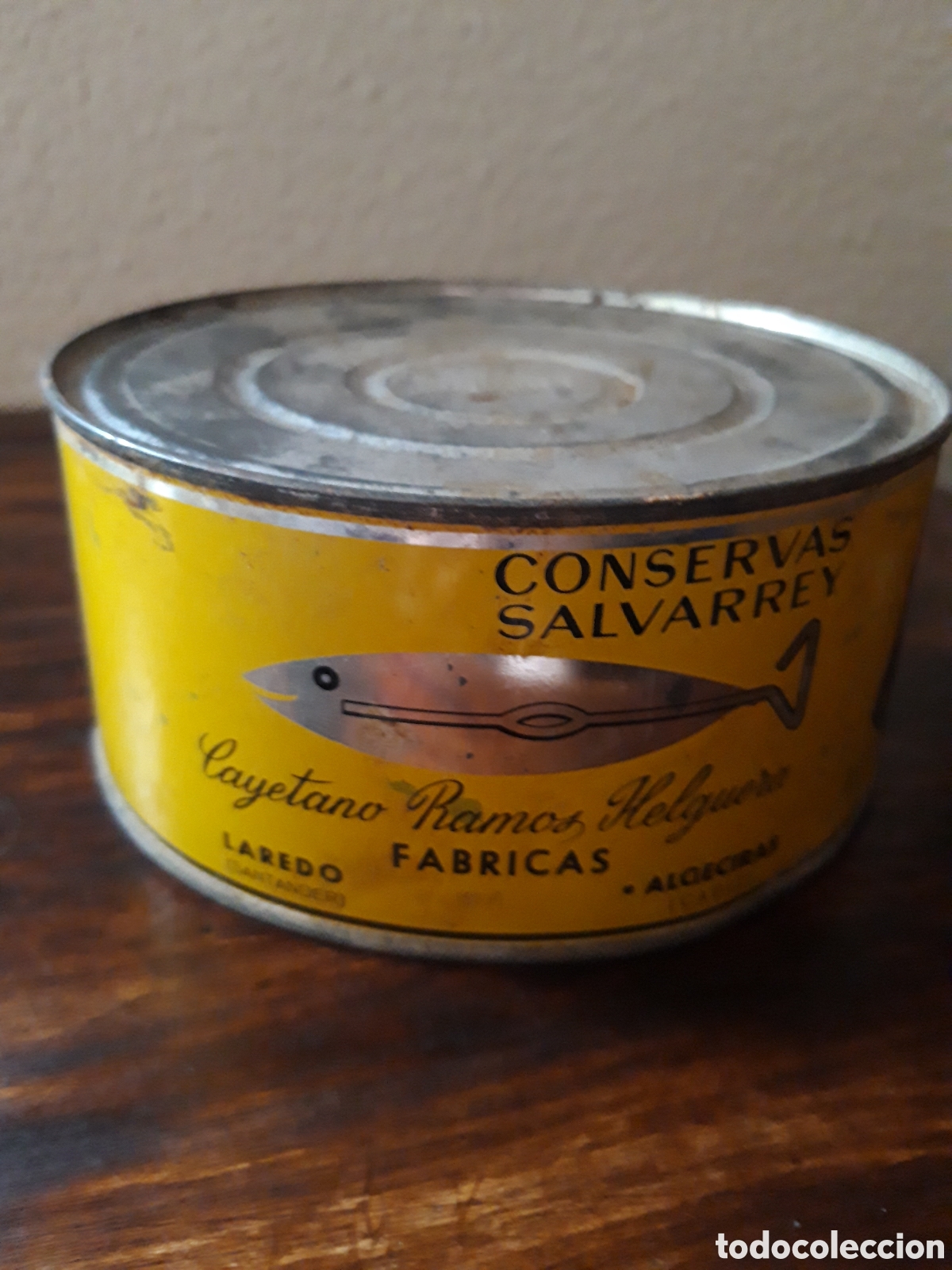 Cajas y cajitas met&aacute;licas: Antigua lata de conservas - Foto 2