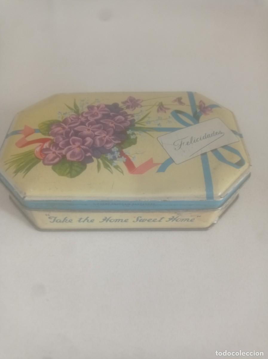 Caixas e caixinhas met&aacute;licas: Antigua caja de hojalata de Caramelos G&oacute;mez cuetara en muy buen estado