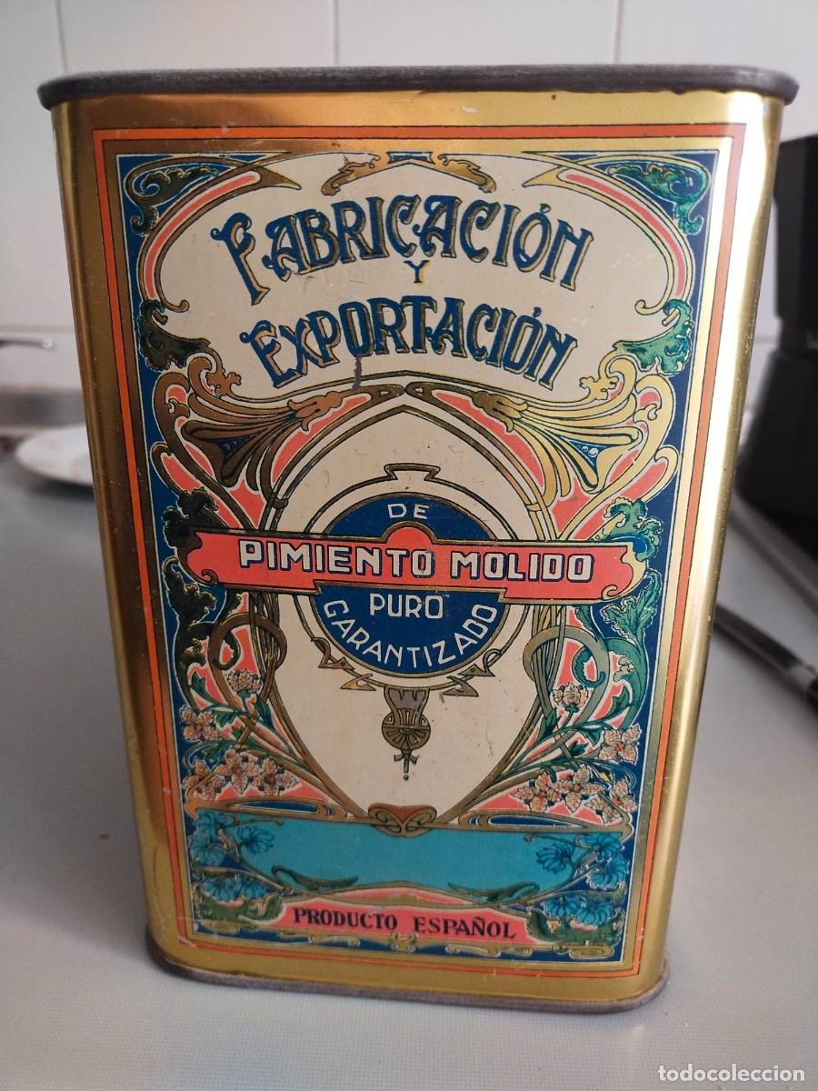 Cajas y cajitas met&aacute;licas: lata de pimenton - Foto 3