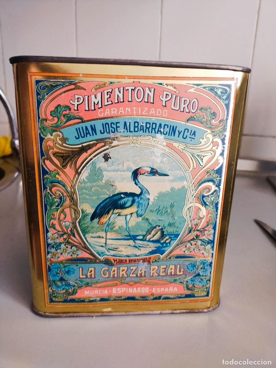 Cajas y cajitas met&aacute;licas: lata de pimenton - Foto 4
