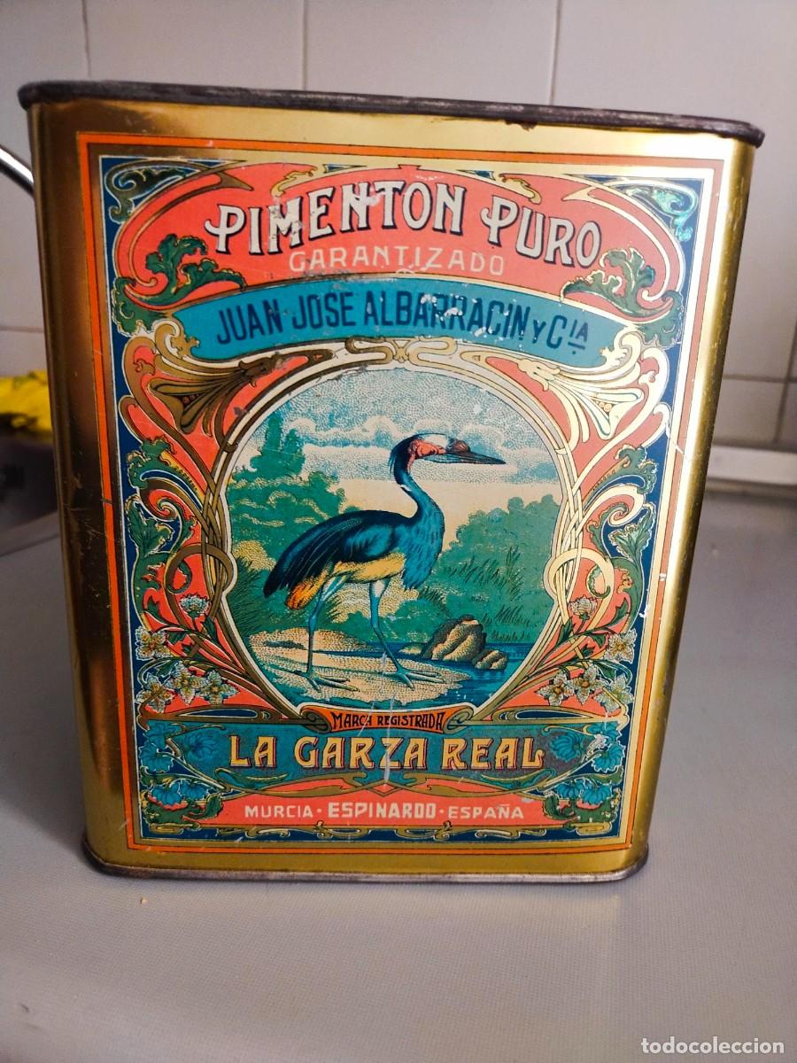 Cajas y cajitas met&aacute;licas: lata de pimenton - Foto 5