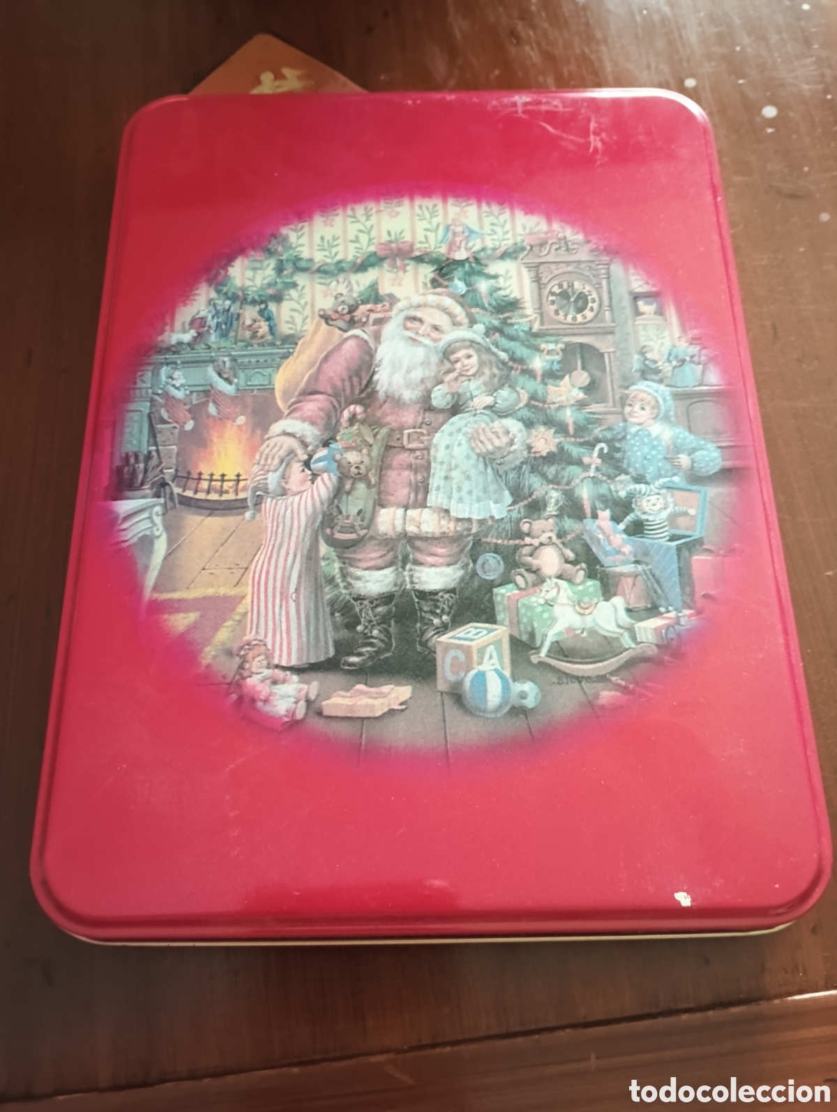 Caixas e caixinhas met&aacute;licas: Lata met&aacute;lica Navidad vintage