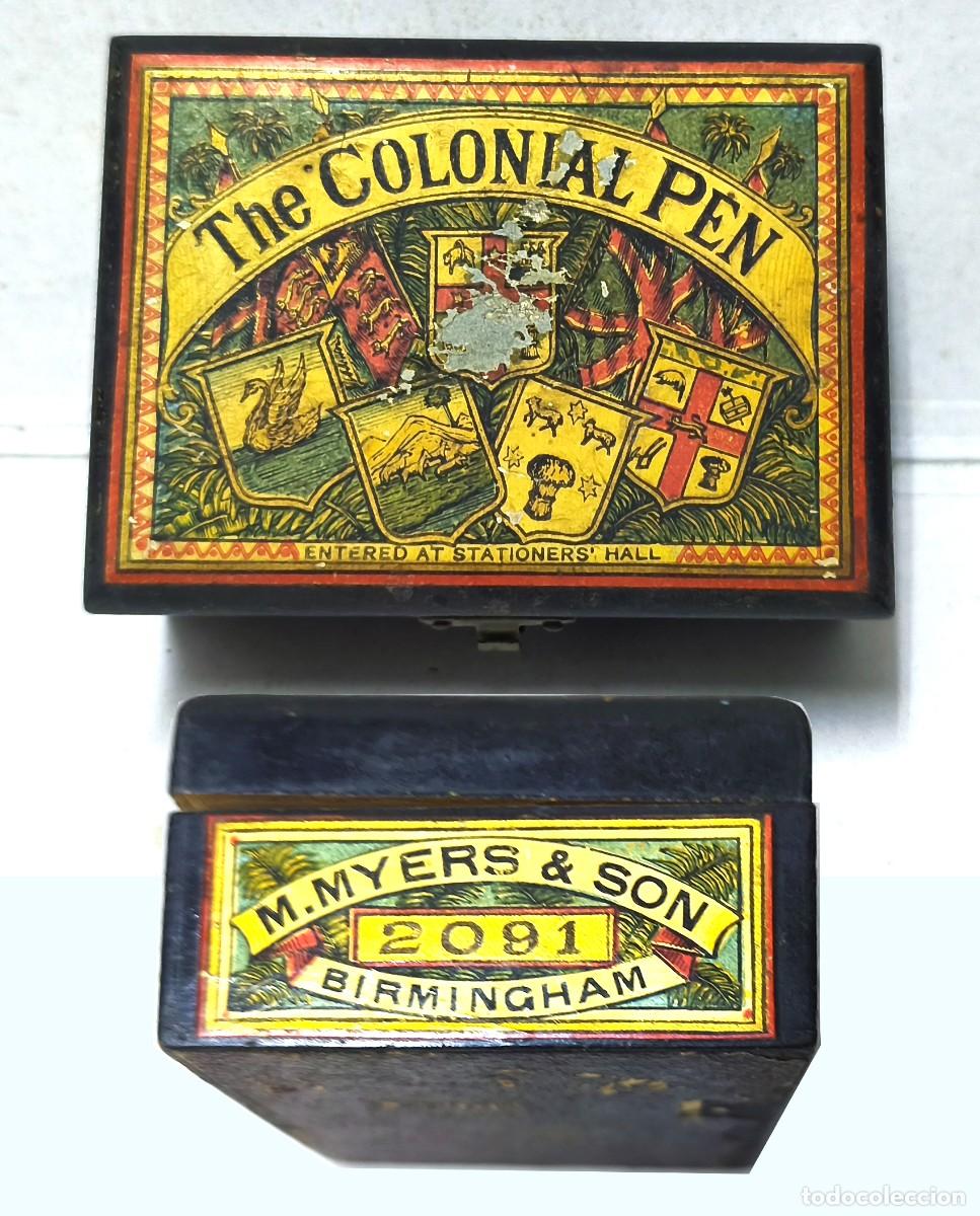 Caixas e caixinhas met&aacute;licas: CAJA DE MADERA THE COLONIALM. MYERS & SON BIRMINGHAM 2091 (CAJA VACIA) - CAJAMETALICA-2186