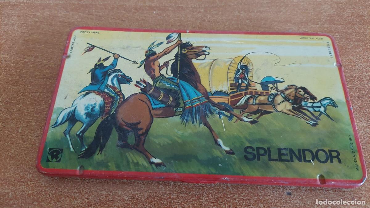 Caixas e caixinhas met&aacute;licas: Caja chapa l&aacute;pices Rolan escena oeste