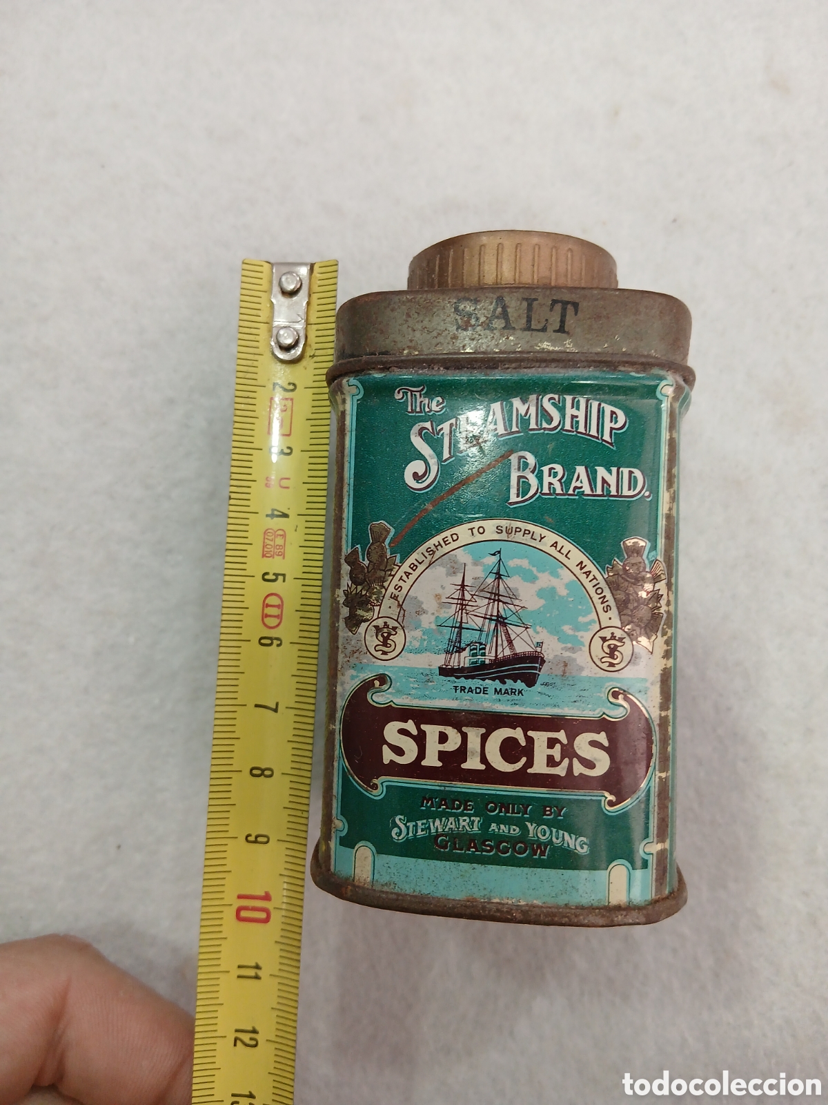 Cajas y cajitas met&aacute;licas: Lata inglesa Spices. (L123) - Foto 3