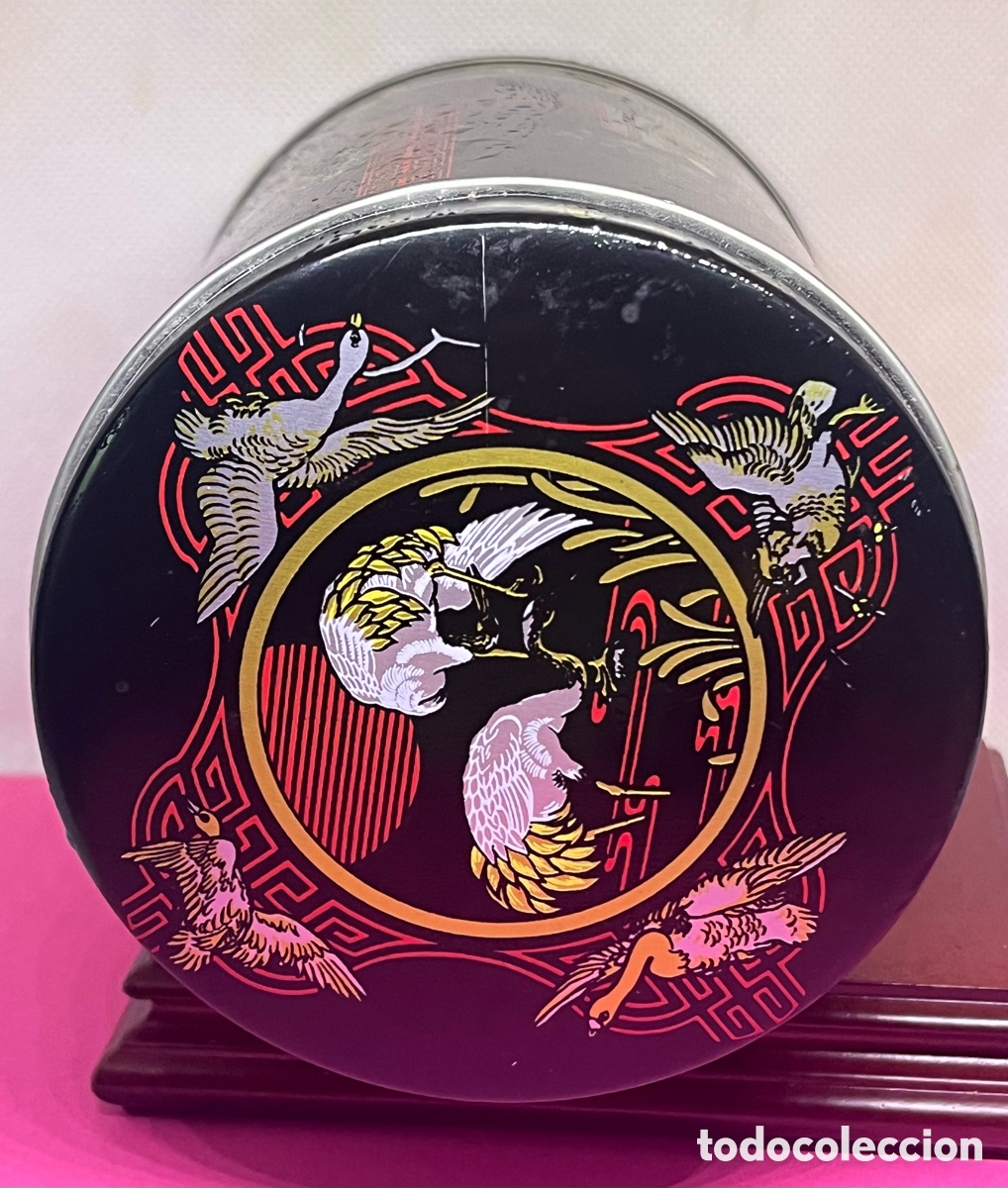 Cajas y cajitas met&aacute;licas: LATA TEM&Aacute;TICA ORIENTAL DE COLECCI&Oacute;N COMO NUEVA - Foto 5