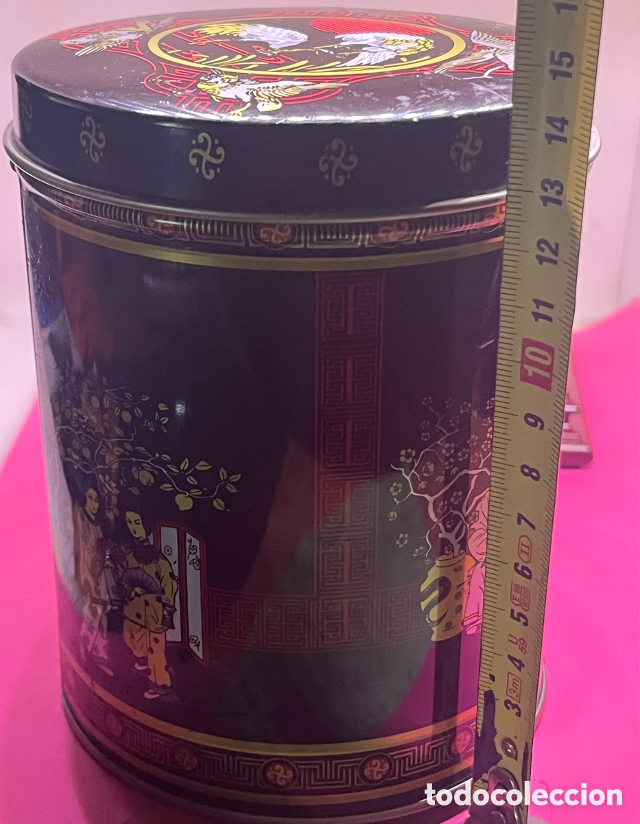 Cajas y cajitas met&aacute;licas: LATA TEM&Aacute;TICA ORIENTAL DE COLECCI&Oacute;N COMO NUEVA - Foto 9
