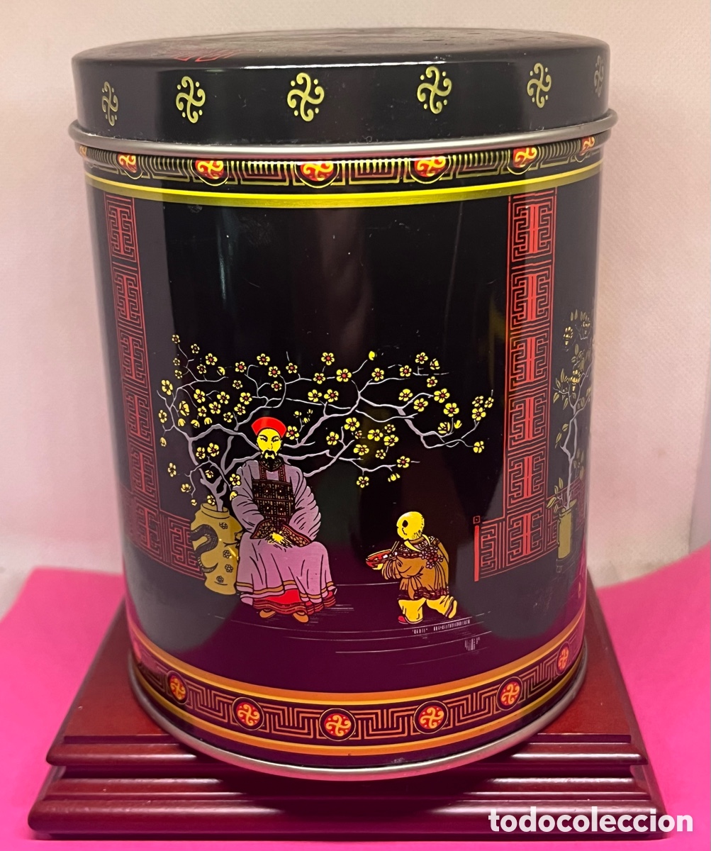 Cajas y cajitas met&aacute;licas: LATA TEM&Aacute;TICA ORIENTAL DE COLECCI&Oacute;N COMO NUEVA - Foto 1