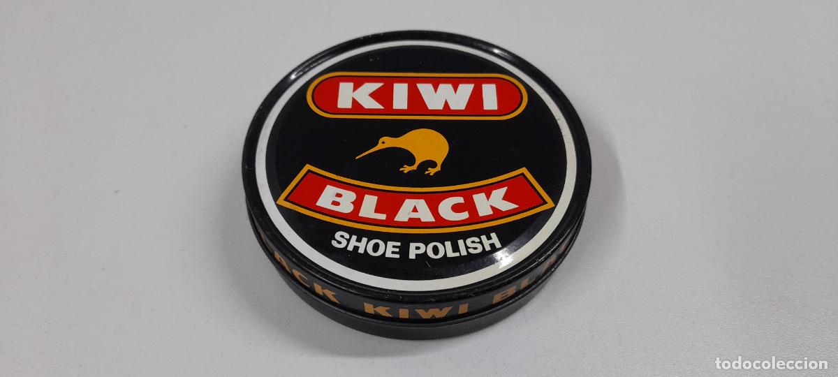 Bo&icirc;tes et petites bo&icirc;tes m&eacute;talliques: CAJA / LATA DE CREMA PARA CALZADO KIWI . DIAMETRO 9,2 CM