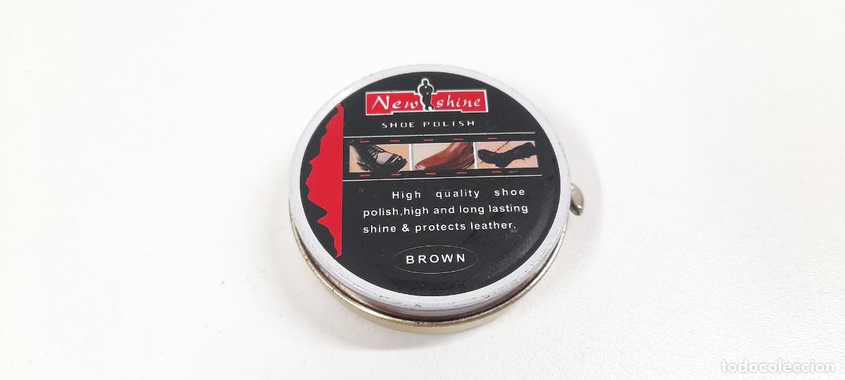 Bo&icirc;tes et petites bo&icirc;tes m&eacute;talliques: CAJA / LATA DE CREMA PARA CALZADO NEW SHINE . DIAMETRO 5,4 CM