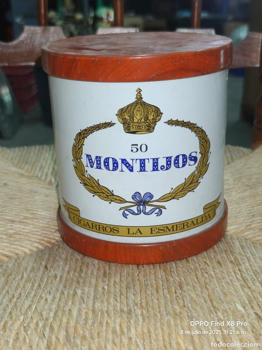 Blechdosen und Kisten: LATA ANTIGUA DE CIGARROS LA ESMERALDA 50 MONTIJOS