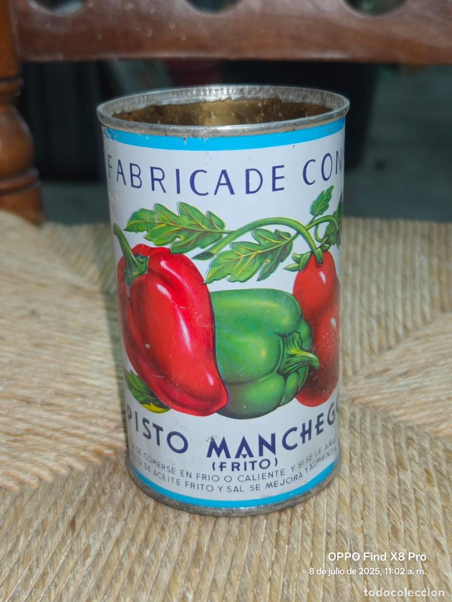 Blechdosen und Kisten: BOTE FABRICA DE CONSERVAS CONSERVAS CALZADO DE PISTO MANCHEGO DE BOLA&Ntilde;OS DE CALATRAVA