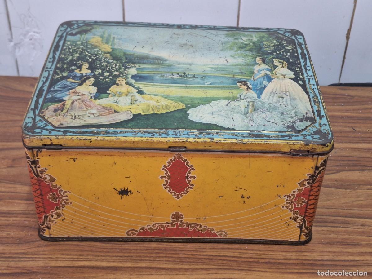 Cajas y cajitas met&aacute;licas: LATA-CABAS CON ASA.......... - Foto 1