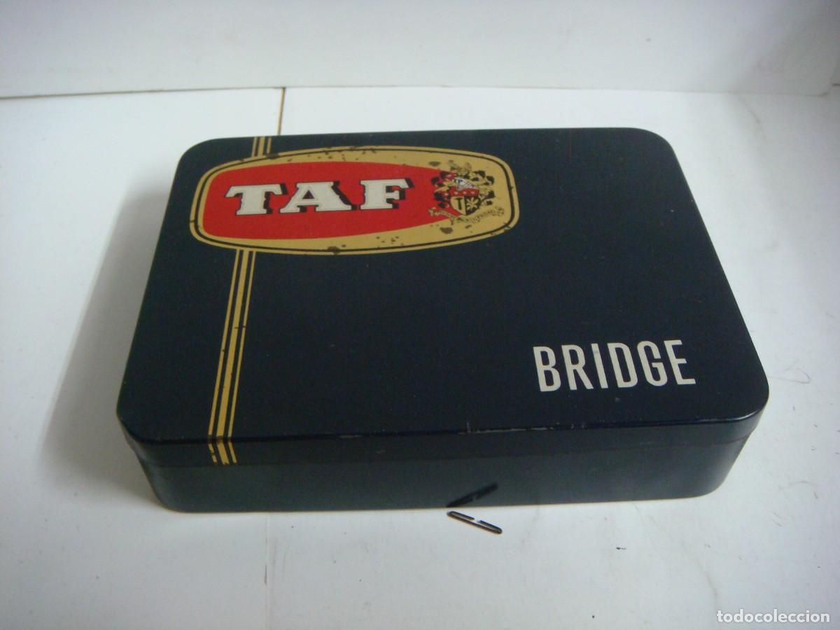 Cajas y cajitas met&aacute;licas: CAJA DE CHAPA DE TABACO TAF-(&) - Foto 1