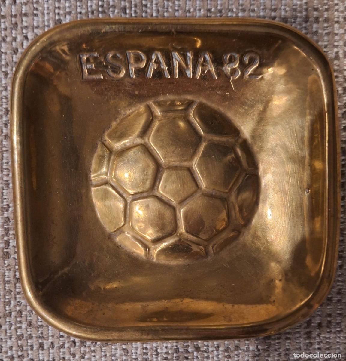 Blechdosen und Kisten: Vac&iacute;a-bolsillos met&aacute;lico conmemorativo Mundial ESPA&Ntilde;A 82