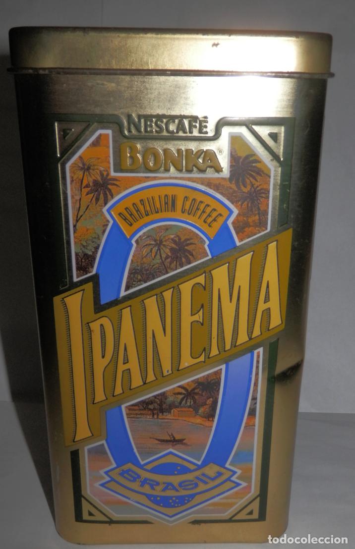 Blechdosen und Kisten: LATA VINTAGE DE LOS CAF&Eacute;S BONKA - CAF&Eacute; DE BRASIL IPANEMA