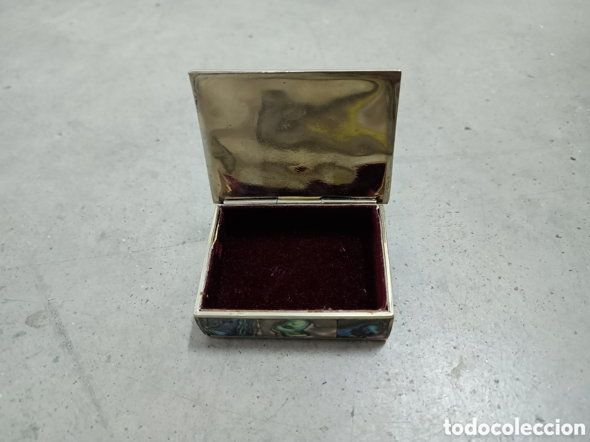 Cajas y cajitas met&aacute;licas: CAJA DE ALPACA Y NACAR - M&Eacute;XICO - Foto 3