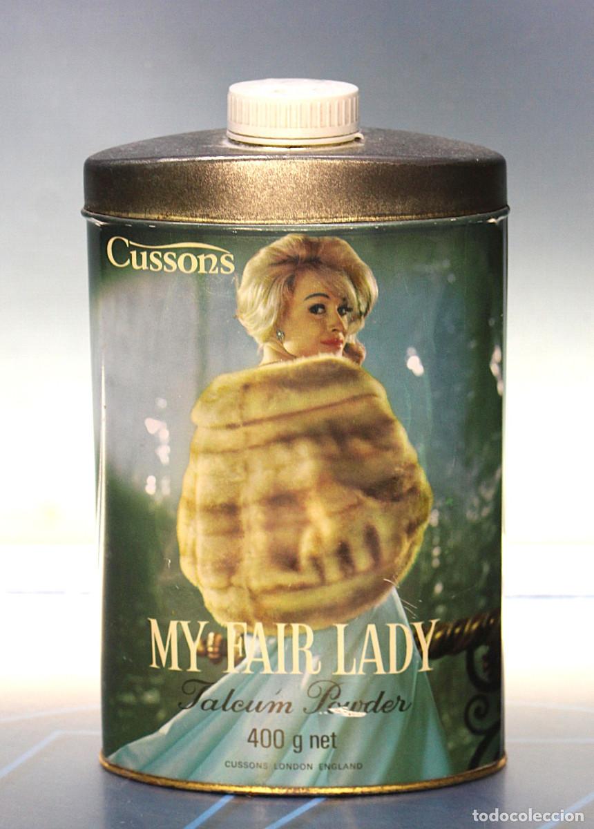 Boxes and metal boxes: Polvos de Talco Cussons My Fair Lady. Bote met&aacute;lico.