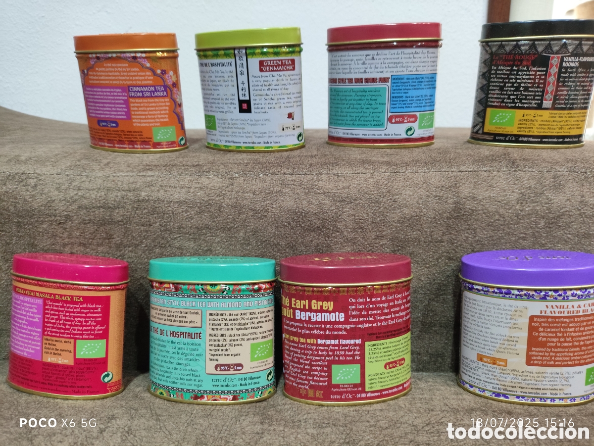 Cajas y cajitas met&aacute;licas: Latas de t&eacute; ( terre doc) - Foto 2