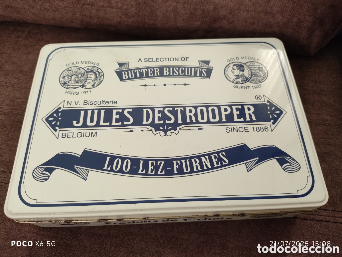 Cajas y cajitas met&aacute;licas: Lata de Jules Destrooper