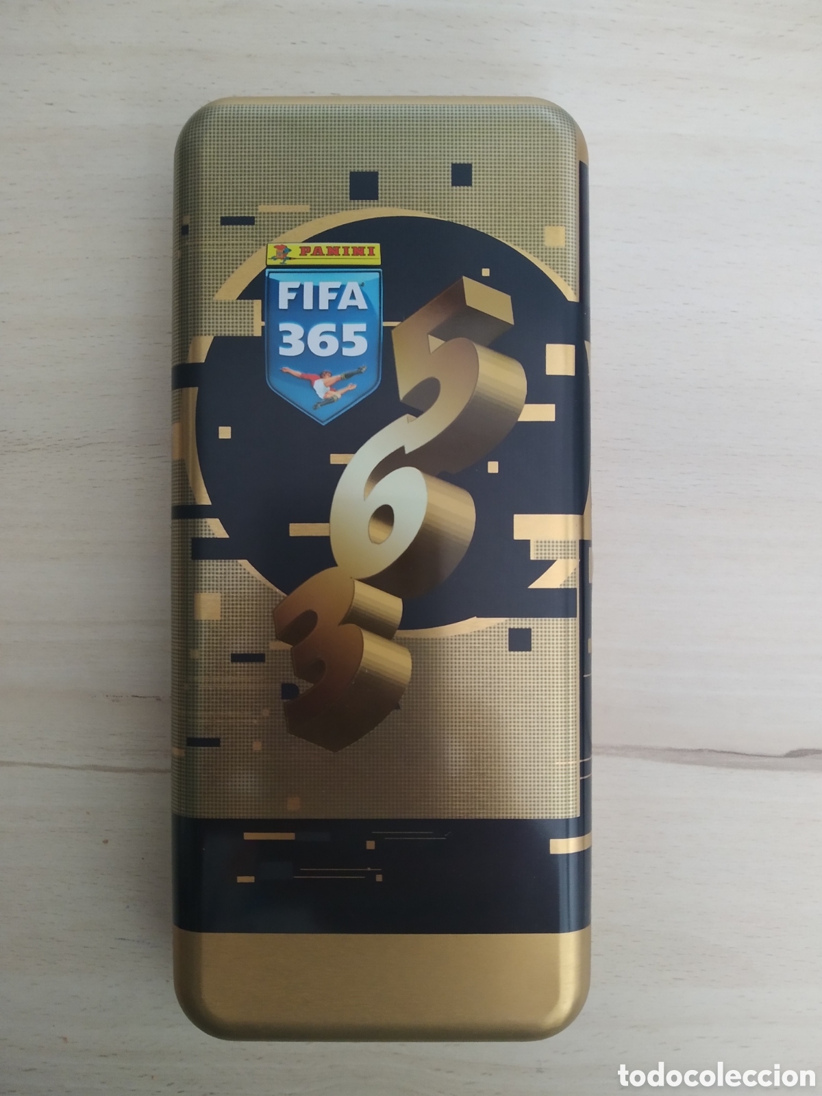 Cajas y cajitas met&aacute;licas: Lata Met&aacute;lica Panini FIFA 365 &ndash; Edici&oacute;n Internacional Rara (VAC&Iacute;A)