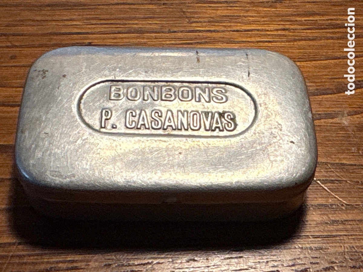 Cajas y cajitas met&aacute;licas: CAJA DE LATA DE FARMACIA BONBONS P. CASANOVAS
