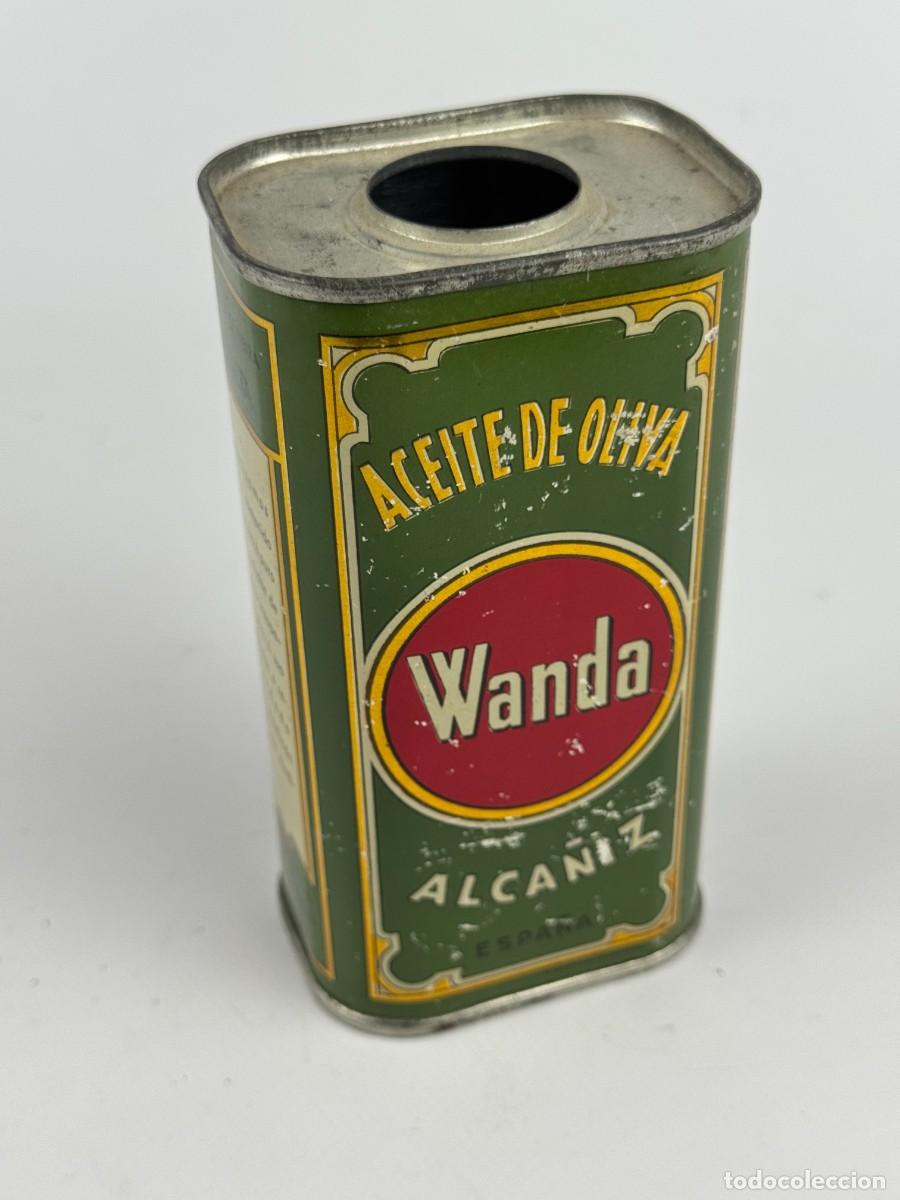 Cajas y cajitas met&aacute;licas: LATA ANTIGUA ACEITE DE OLIVA WANDA &ndash; ALC&Aacute;&Ntilde;IZ &ndash; ESPA&Ntilde;A &ndash; COLECCIONISMO