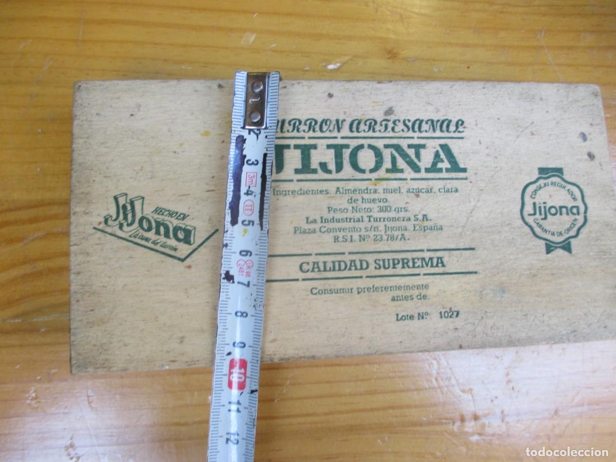 Boxes and metal boxes: CAJA DE TURRON ARTESANAL &rdquo; LA JIJONENCA &rdquo; MADERA 19C10X3CM - LOGOS TINTADOS.
