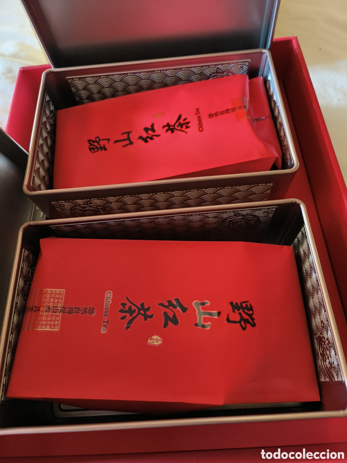 Cajas y cajitas met&aacute;licas: Exclusiva caja de te negro - Foto 5