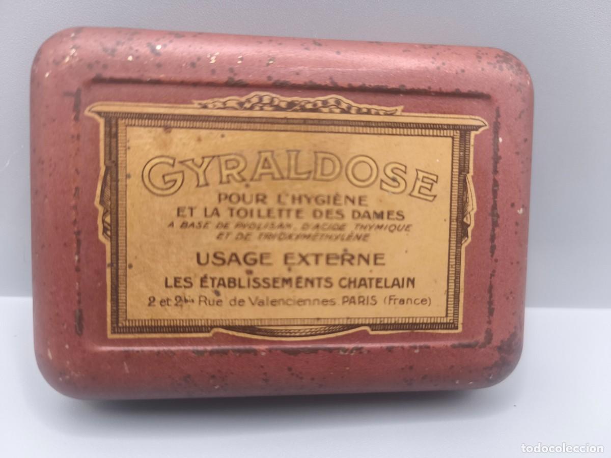 Cajas y cajitas met&aacute;licas: ANTIGUA CAJITA METALICA GYRALDOSE FRANCE , IMPORTANTE LEER DESCRIPCION