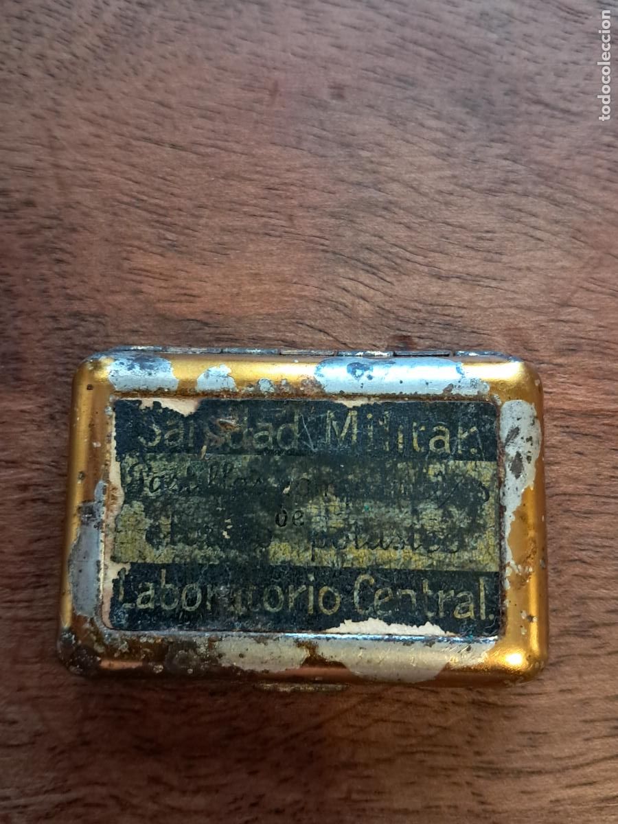 Cajas y cajitas met&aacute;licas: Cajita de pastillas Farmacia Militar
