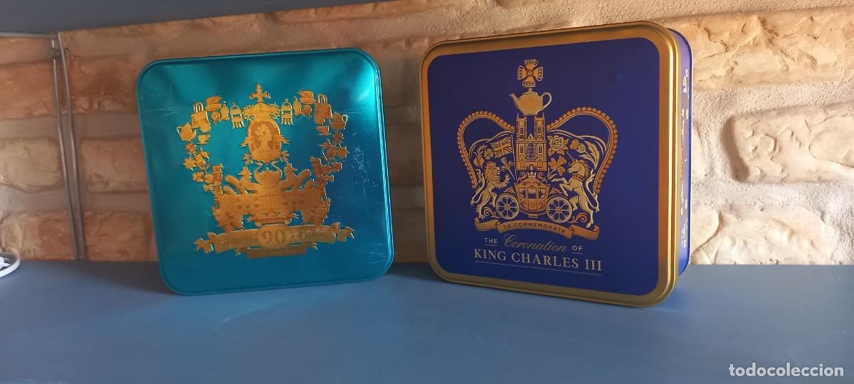 Boxes and metal boxes: Lata metal Coronacion Charles Carlos III (Reino Unido) &ndash; Sonoco y Reina Elisabeth Isabel II