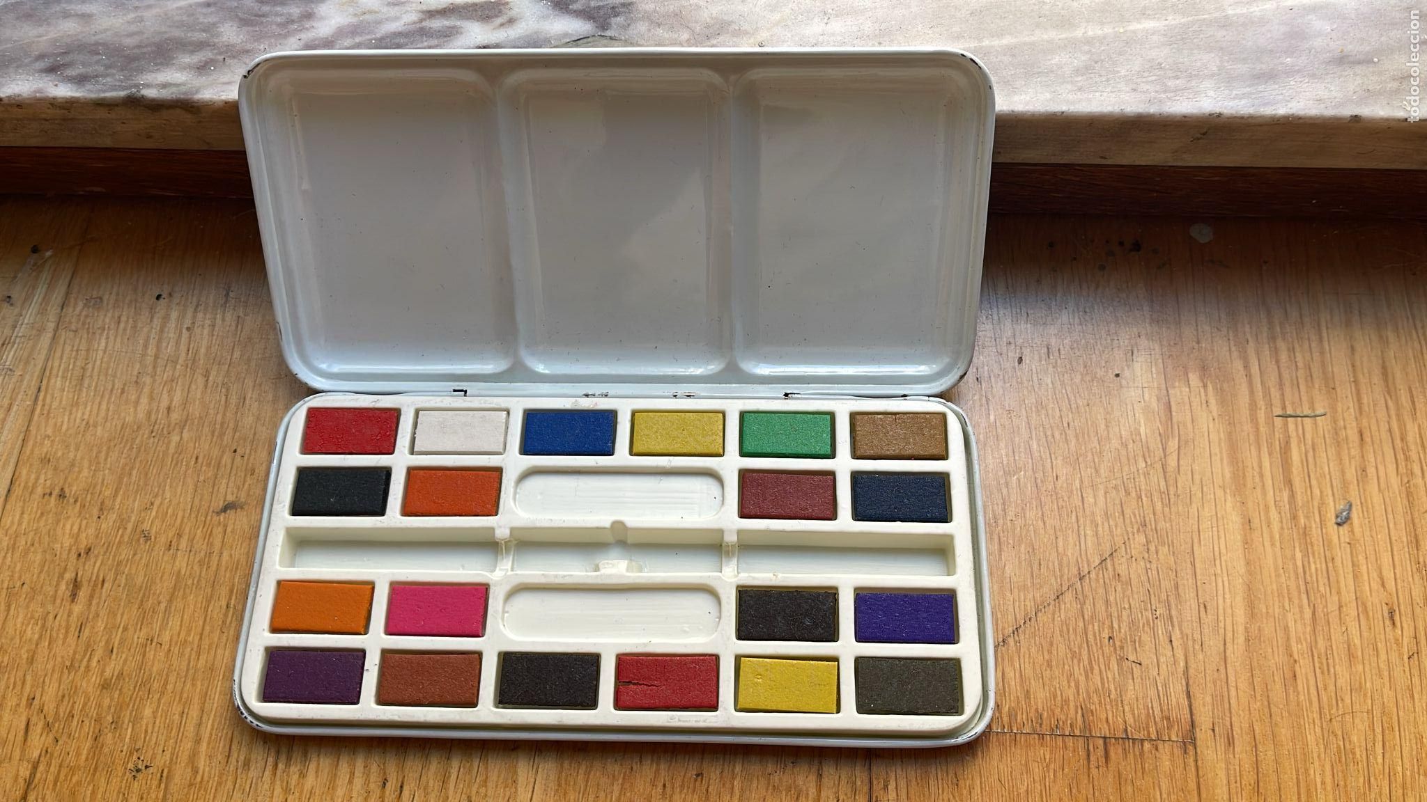Cajas y cajitas met&aacute;licas: CAJA DE LATA DE ACUARELAS - Foto 2