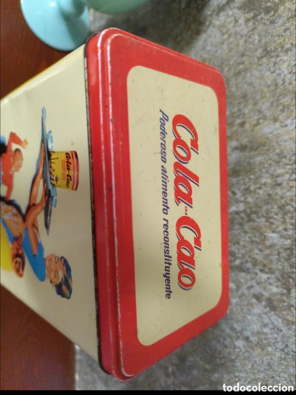 Cajas y cajitas met&aacute;licas: Lata Cola cao a&ntilde;o 1976 - Foto 5