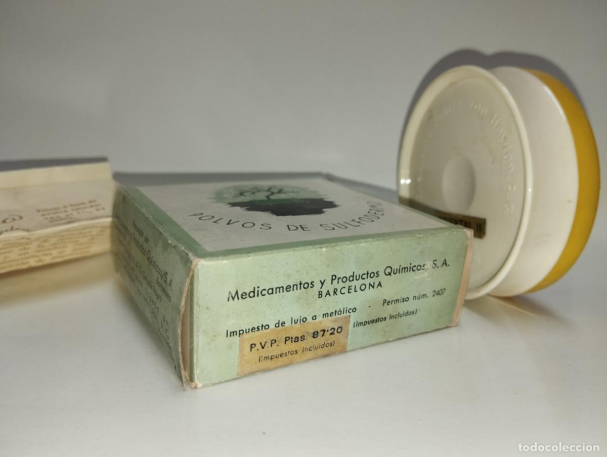 Cajas y cajitas met&aacute;licas: CAJA DE MAQUILLAJE POLVOS DE SULFODERMO ANTIGUA - Foto 5