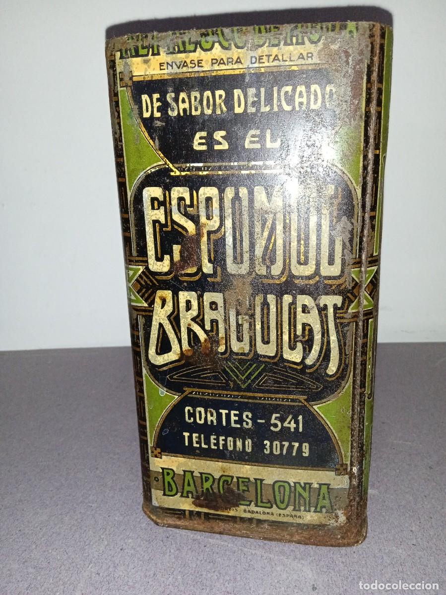 Bo&icirc;tes et petites bo&icirc;tes m&eacute;talliques: Caja de Hojalata: ESPUMOG BRAGULAT (Barcelona)