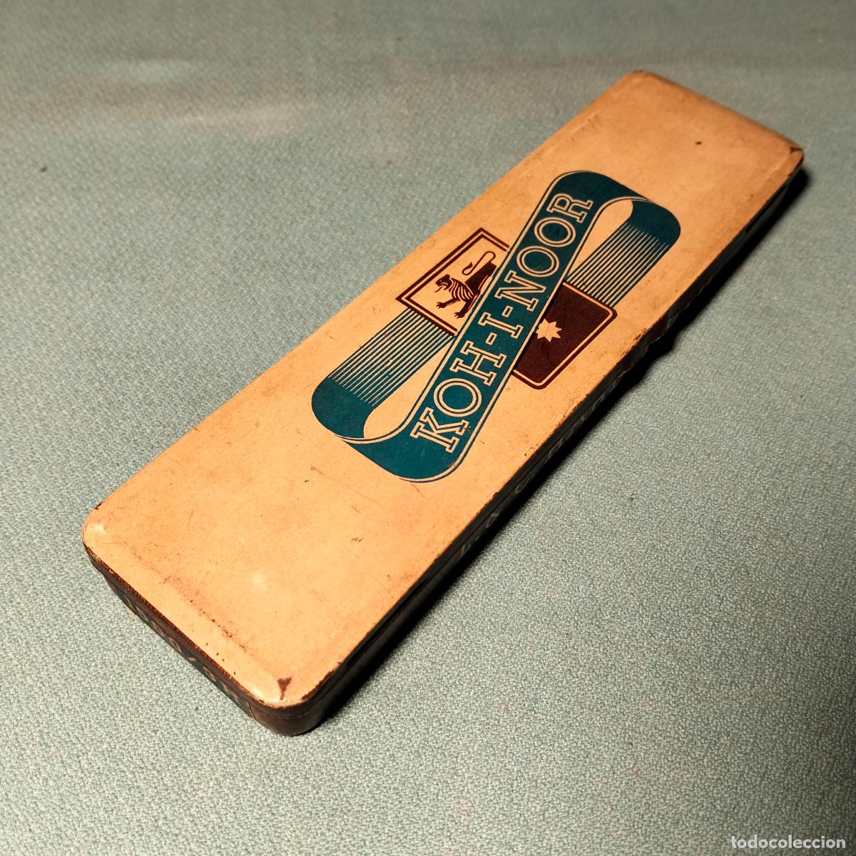 Boxes and metal boxes: Caja peque&ntilde;a rectangular de lata o metal de l&aacute;pices antiguos Koh-I-Noor 1500/3H