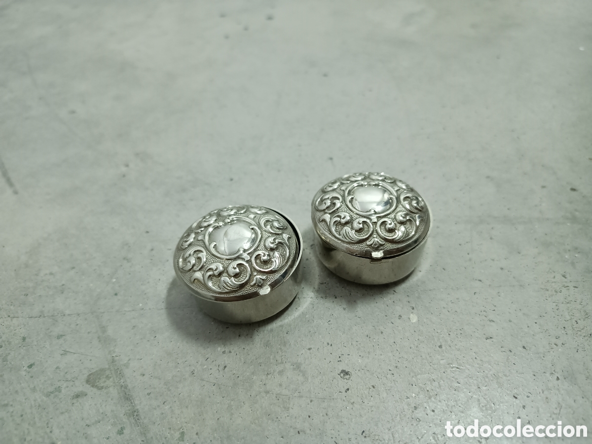 Cajas y cajitas met&aacute;licas: DOS CAJITAS PLATEADAS - Foto 1