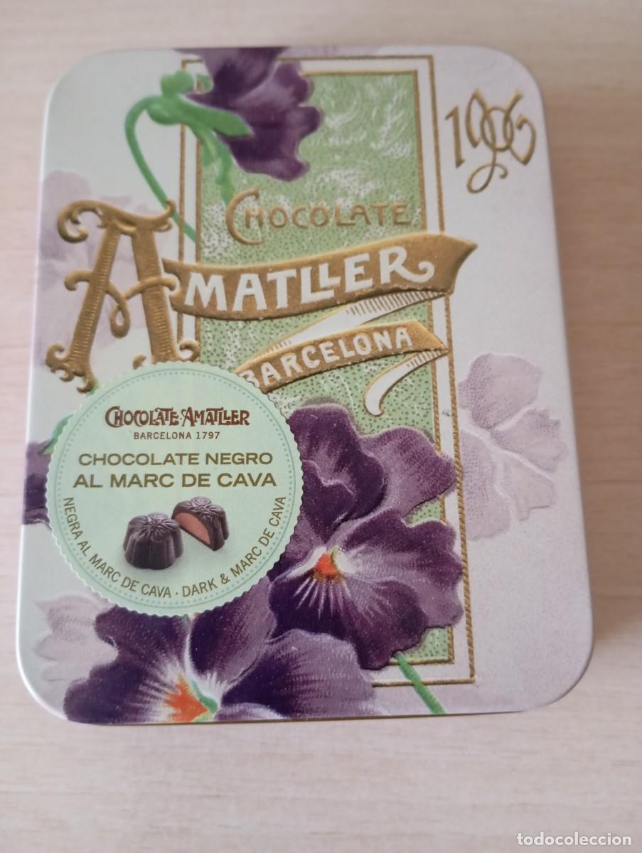Cajas y cajitas met&aacute;licas: Lata chocolate Amatller Barcelona - Foto 1
