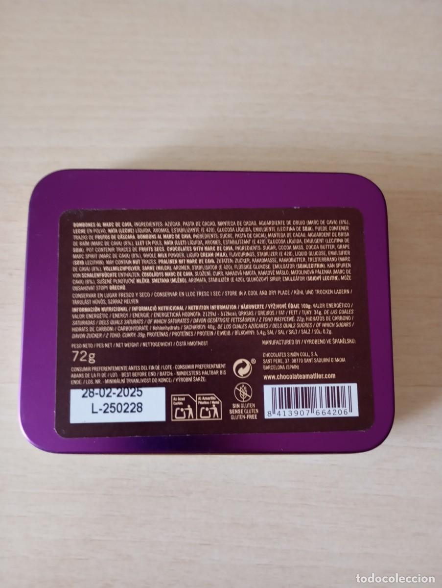 Cajas y cajitas met&aacute;licas: Lata chocolate Amatller Barcelona - Foto 2