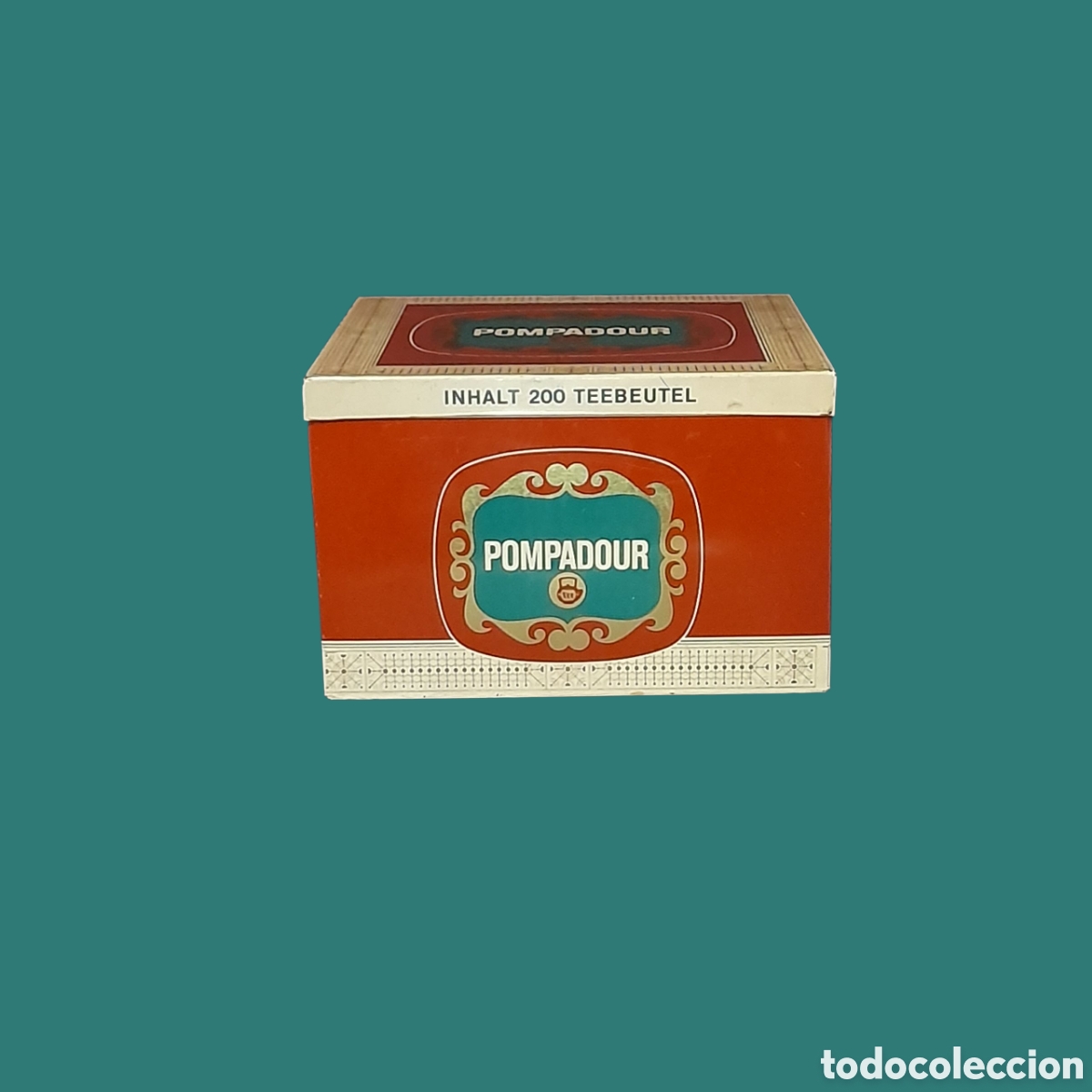 Cajas y cajitas met&aacute;licas: Lata serigrafiada vintage. - Foto 2