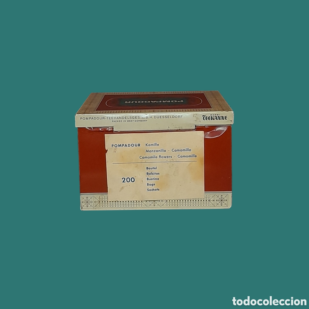 Cajas y cajitas met&aacute;licas: Lata serigrafiada vintage. - Foto 3