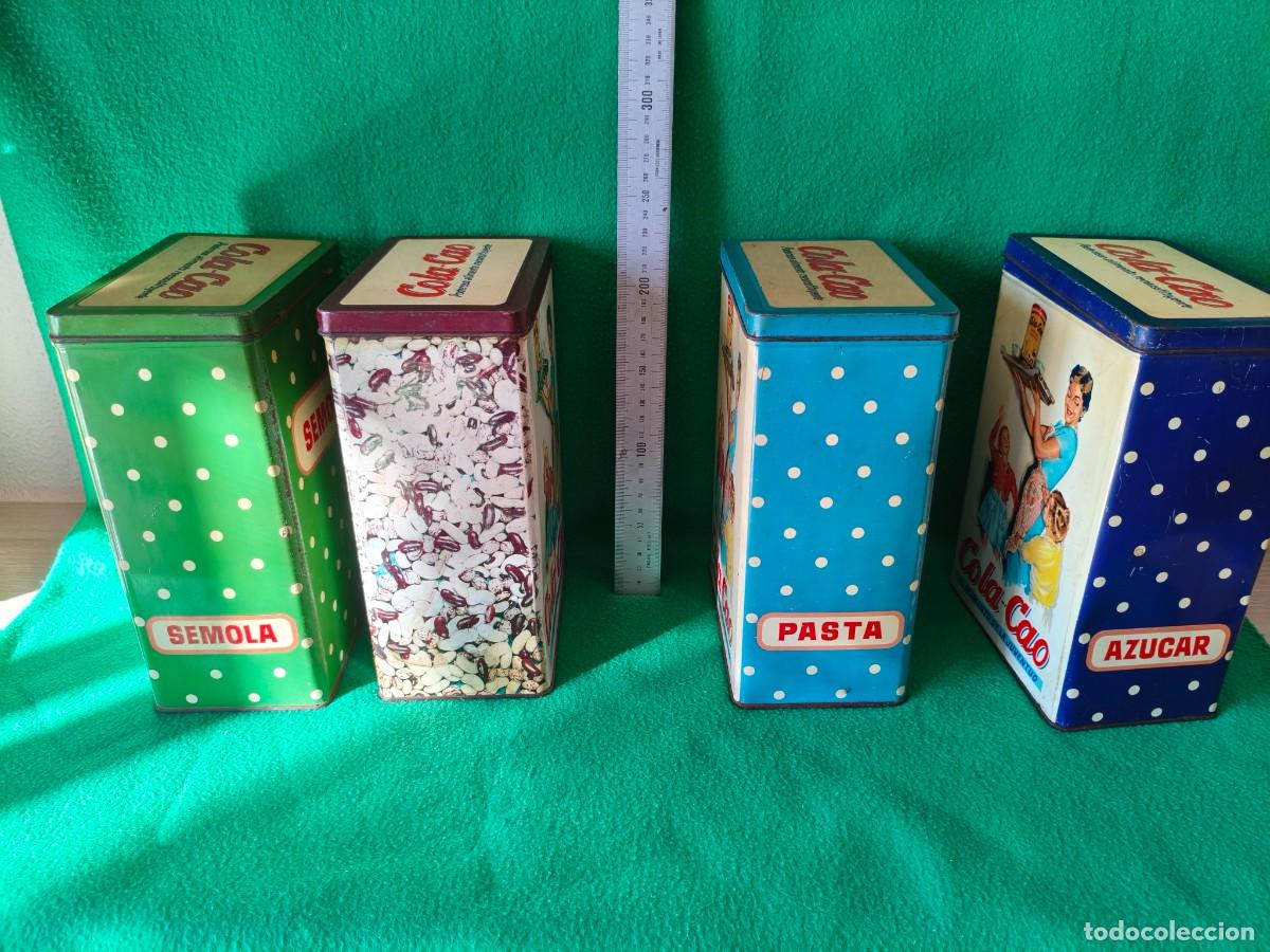 Cajas y cajitas met&aacute;licas: CUATRO LATAS DE COLACAO SERIGRAFIADAS. - Foto 4