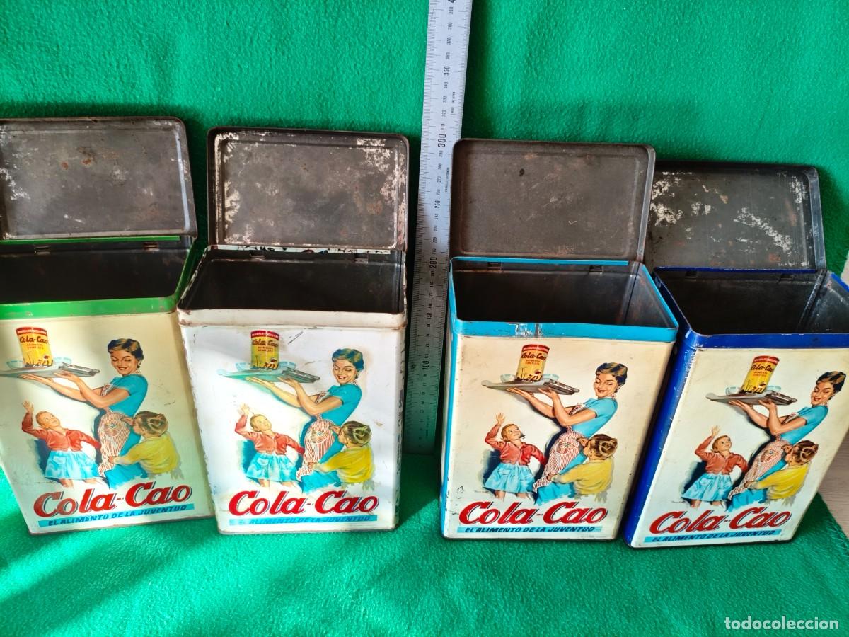 Cajas y cajitas met&aacute;licas: CUATRO LATAS DE COLACAO SERIGRAFIADAS. - Foto 6