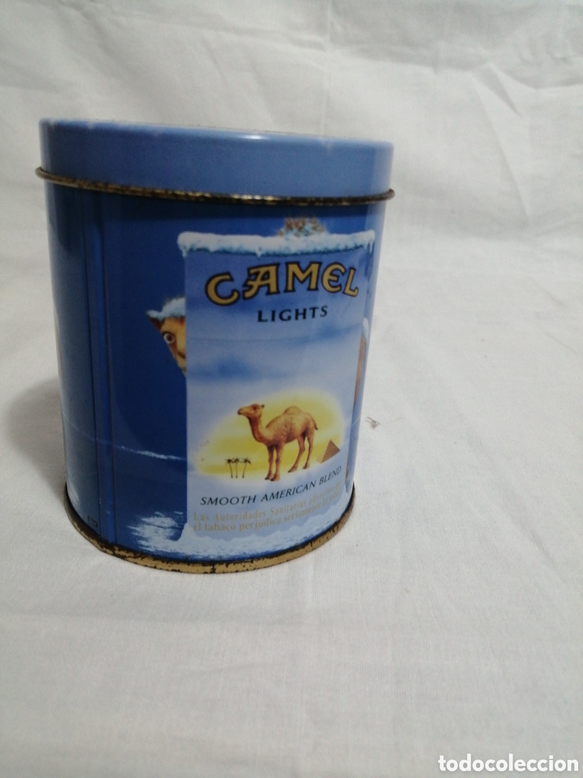 Cajas y cajitas met&aacute;licas: Lata cigarrillos Camel lights - Foto 2