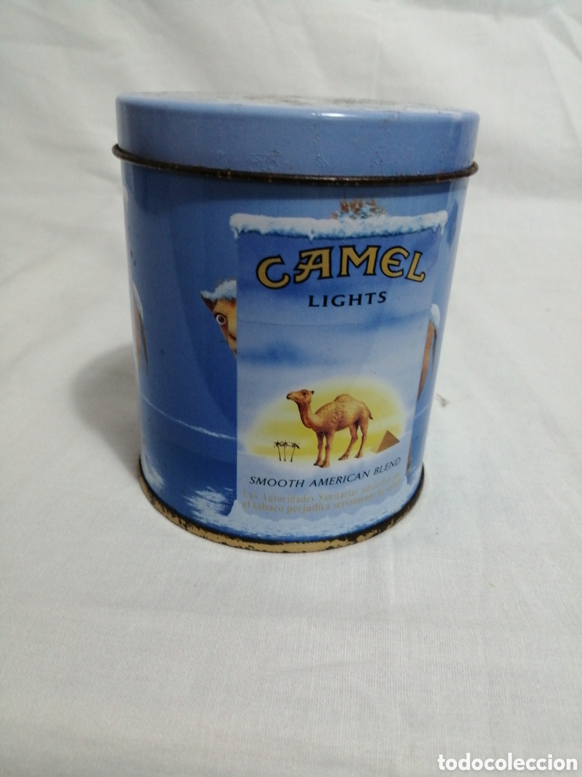 Cajas y cajitas met&aacute;licas: Lata cigarrillos Camel lights - Foto 3