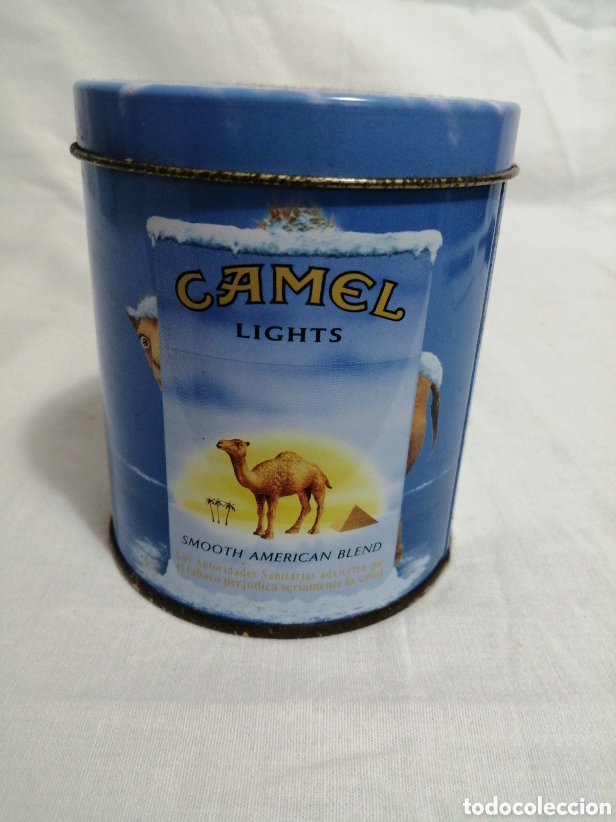 Cajas y cajitas met&aacute;licas: Lata cigarrillos Camel lights - Foto 1