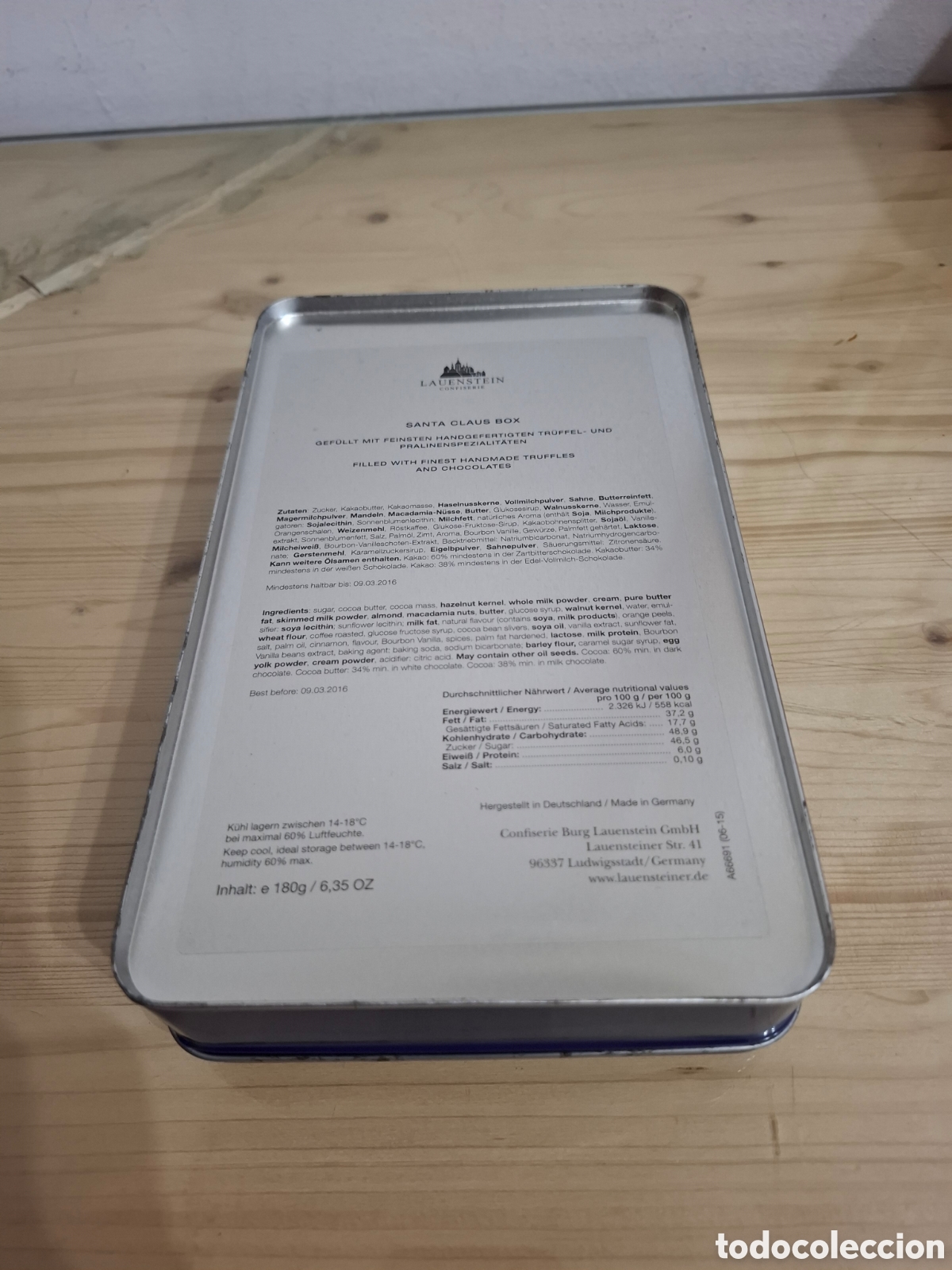 Cajas y cajitas met&aacute;licas: Lata Montblanc de colecci&oacute;n. - Foto 5